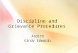 Discipline and Grievance Procedures Aspire Cindy Edwards