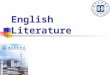 English Literature. Chapter 10 The 17 th Century Drama