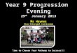 Year 9 Progression Evening 29 th January 2013 Time to Choose Your Pathway to Success!!! Ms Haynes Vice Principal Curriculum