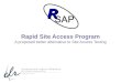 Rapid Site Access Program A proposed better alternative to Site Access Testing