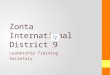 Zonta International District 9 Leadership Training Secretary