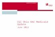 _experience the commitment TM CGI Ohio RAC Medicaid Update June 2012
