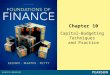 Chapter 10 Capital-Budgeting Techniques and Practice