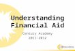 Understanding Financial Aid Century Academy 2011-2012