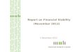 Report on Financial Stability (November 2012) 5 November 2012