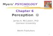 1 Myers’ PSYCHOLOGY (7th Ed) Chapter 6 Perception James A. McCubbin, PhD Clemson University Worth Publishers
