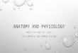ANATOMY AND PHYSIOLOGY MARCH 23 RD AND 24 TH, 2015 THE LYMPHATIC AND IMMUNE SYSTEMS