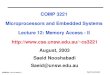 COMP3221 lec-12-mem-II.1 Saeid Nooshabadi COMP 3221 Microprocessors and Embedded Systems Lecture 12: Memory Access - II cs3221