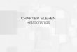 CHAPTER ELEVEN CHAPTER ELEVEN Relationships. Friendships in Adulthood Three broad themes underlie adult friendships: â€“Affective or emotional basis This