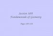 Section 10A Fundamentals of Geometry Pages 604-620