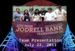 Team Presentation July 22, 2011. Jodrell Bank is the original arboretum for Manchester University. Immediately after World War II, first radio telescope