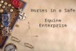 Horses in a Safe Equine Enterprise. Senses Used by the Horse 1. Vision- It is very important to understand how vision influences a horse’s actions. The