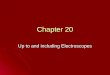 Chapter 20 Up to and including Electroscopes. Summary Lauren Larson