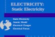 ELECTRICITY: Static Electricity Static Electricity Atomic Model Electrical Charges Electrical Forces