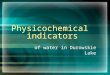 Physicochemical indicators of water in Durowskie Lake