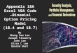 Appendix 18A Excel VBA Code —Binomial Option Pricing Model (18.4 and 18.7) By Cheng Few Lee Joseph Finnerty John Lee Alice C Lee Donald Wort