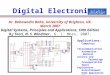 Digital Electronics Applications: Computers Telecommunication Automation Medical Science and Technology Transportation Space Exploration Entertainment