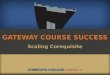 GATEWAY COURSE SUCCESS Scaling Corequisite. Too many students start college in remediation. 2