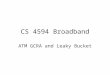CS 4594 Broadband ATM GCRA and Leaky Bucket. From the ATM Forum The GCRA is used to define conformance to the traffic contract. For each cell that arrives