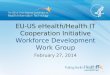 EU-US eHealth/Health IT Cooperation Initiative Workforce Development Work Group February 27, 2014 0