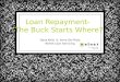 Loan Repayment- The Buck Starts Where? Dana Kelly & Anne Del Plato Nelnet Loan Servicing