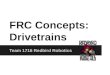 FRC Concepts: Drivetrains Team 1716 Redbird Robotics