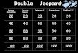 Double Jeopardy Horror Scramble Scream QueensPotpourriStarmakersZombies!!! 20 40 60 80 100