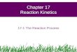 Chapter 17 Reaction Kinetics 17-1 The Reaction Process