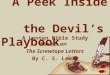 A Peek Inside the Devil’s Playbook A Lenten Bible Study Based on The Screwtape Letters By C. S. Lewis