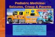 Pediatric Medicine: Seizures, Croup & Parents Mike McEvoy, PhD, NRP, RN, CCRN EMS Coordinator – Saratoga County, NY EMS Editor – Fire Engineering magazine