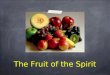The Fruit of the Spirit. But the fruit of the Spirit is love, joy, peace, patience, kindness, goodness, faithfulness, gentleness and self- control. Against