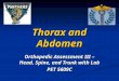 Thorax and Abdomen Orthopedic Assessment III – Head, Spine, and Trunk with Lab PET 5609C