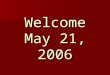 Welcome May 21, 2006. The Priesthood of Believers Part 3