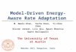 Model-Driven Energy-Aware Rate Adaptation M. Owais Khan, Vacha Dave, Yi-Chao Chen Oliver Jensen, Lili Qiu, Apurv Bhartia Swati Rallapalli 1 MobiHoc 2013,