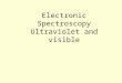 Electronic Spectroscopy Ultraviolet and visible. Where in the spectrum are these transitions?