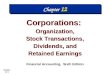 Chapter 12-1 Corporations: Organization, Stock Transactions, Dividends, and Retained Earnings Corporations: Organization, Stock Transactions, Dividends,