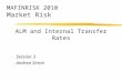 ALM and Internal Transfer Rates Session 3 Andrea Sironi MAFINRISK 2010 Market Risk