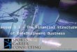 Copyright © 2014 by Sports Career Consulting, LLC Lesson 3.3 – The Financial Structure of Entertainment Business