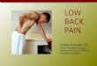 LOW BACK PAIN Pamela Rockwell, DO Clinical Assistant Professor Department of Family Medicine University of Michigan