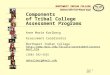 1 Xwlemi Elh>Tal>Nexw Squl NORTHWEST INDIAN COLLEGE Anne Marie Karlberg Assessment Coordinator Northwest Indian College 