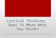 Critical Thinking: Does It Mean What You Think?. On Conjugation of Cyclically-Generated Banach Spaces