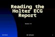 5/5/2015DM Software1 Reading the Holter ECG Report Premier 12