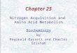 Chapter 25 Nitrogen Acquisition and Amino Acid Metabolism Biochemistry by Reginald Garrett and Charles Grisham