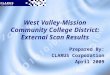West Valley-Mission Community College District: External Scan Results Prepared By: CLARUS Corporation April 2009