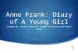 Anne Frank: Diary of A Young Girl Created By: Nataly Aguilera, Sydney Dickinson and Pearla Lopez