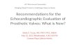 Recommendations for the Echocardiographic Evaluation of Prosthetic Valves: What is New? Edwin S. Tucay, MD, FPCP, FPCC, MBAH May 23, 2012 (Wednesday),