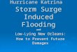 Hurricane Katrina Storm Surge Induced Flooding Low-Lying New Orleans: How to Prevent Future Damages and