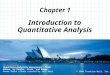 © 2008 Prentice-Hall, Inc. Chapter 1 To accompany Quantitative Analysis for Management, Tenth Edition, by Render, Stair, and Hanna Power Point slides created