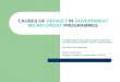 CAUSES OF DEFAULT IN GOVERNMENT MICRO CREDIT PROGRAMMES A CASE STUDY OF UASIN GISHU DISTRICT TRADE DEVELOPMENT JOINT LOAN BOARD By Rose A.B. Wakuloba Senior