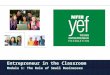 Entrepreneur in the Classroom Module 1: The Role of Small Businesses